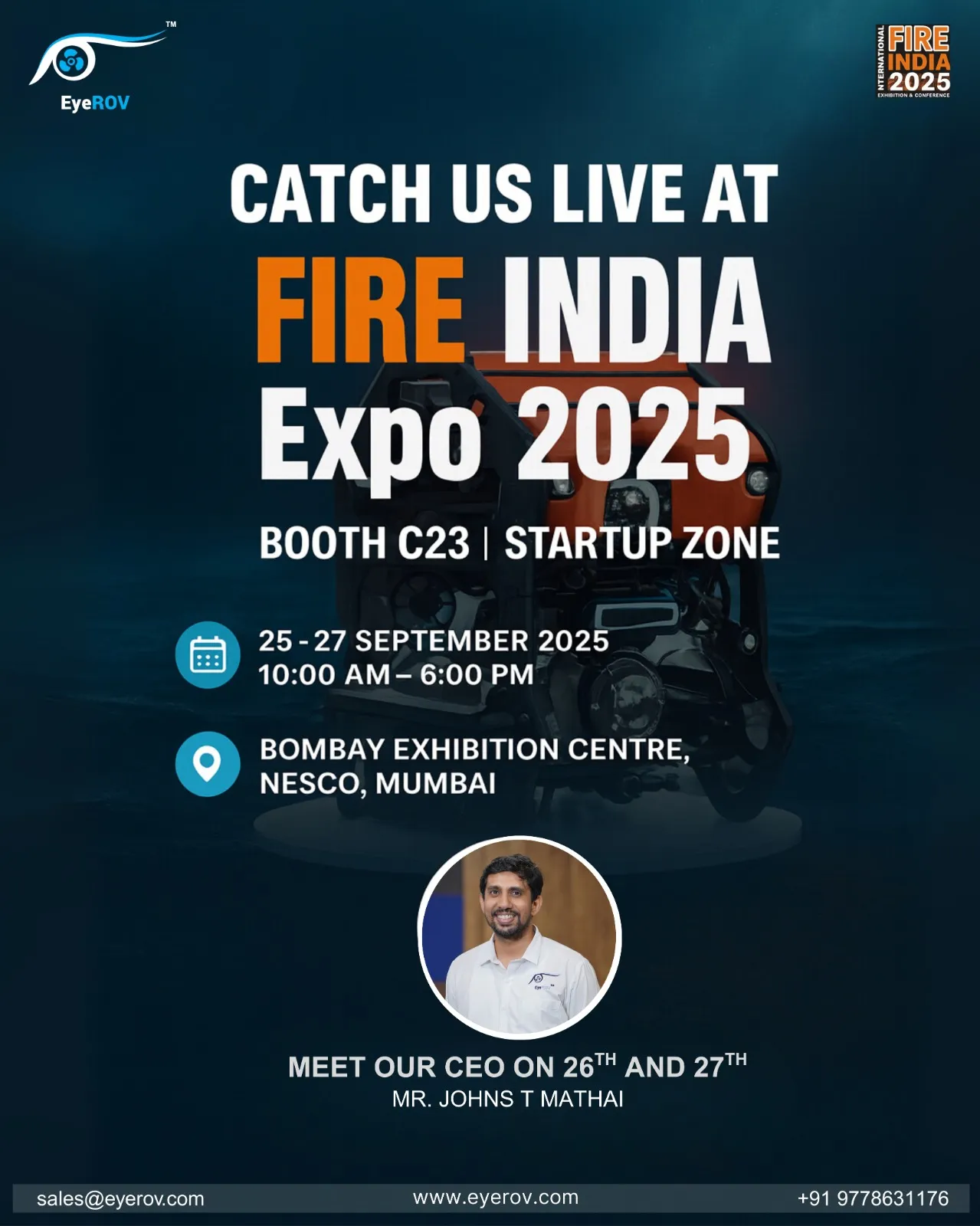 EyeROV At Fire India Expo 2025