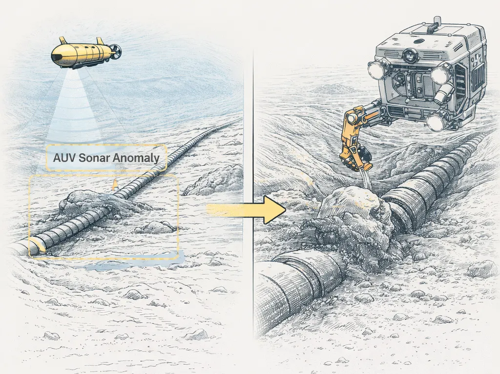 ROV visual inspection of submarine cable