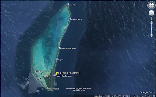 Underwater coral habitat Lakshadweep