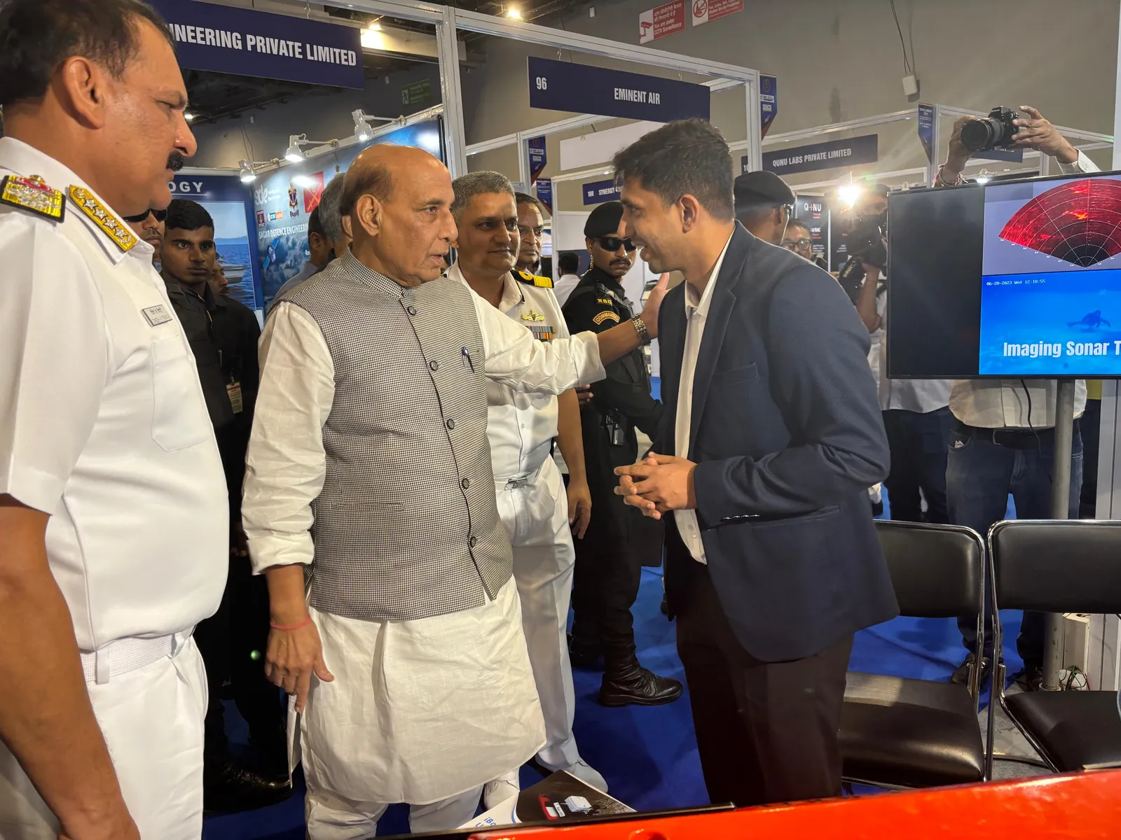 EyeROV with Honorable Defense Minister of India