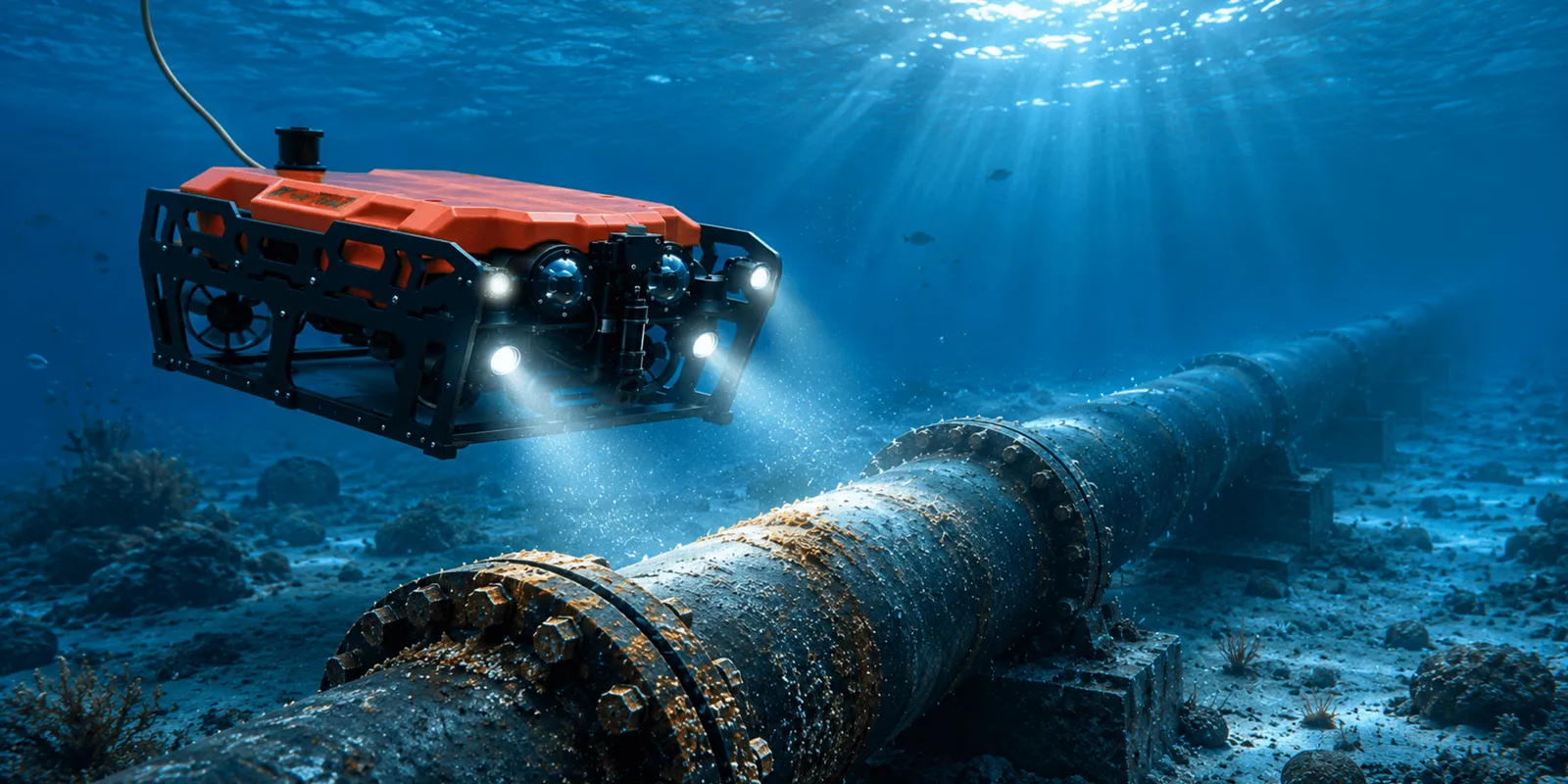 Underwater Pipeline Inspection with ROVs